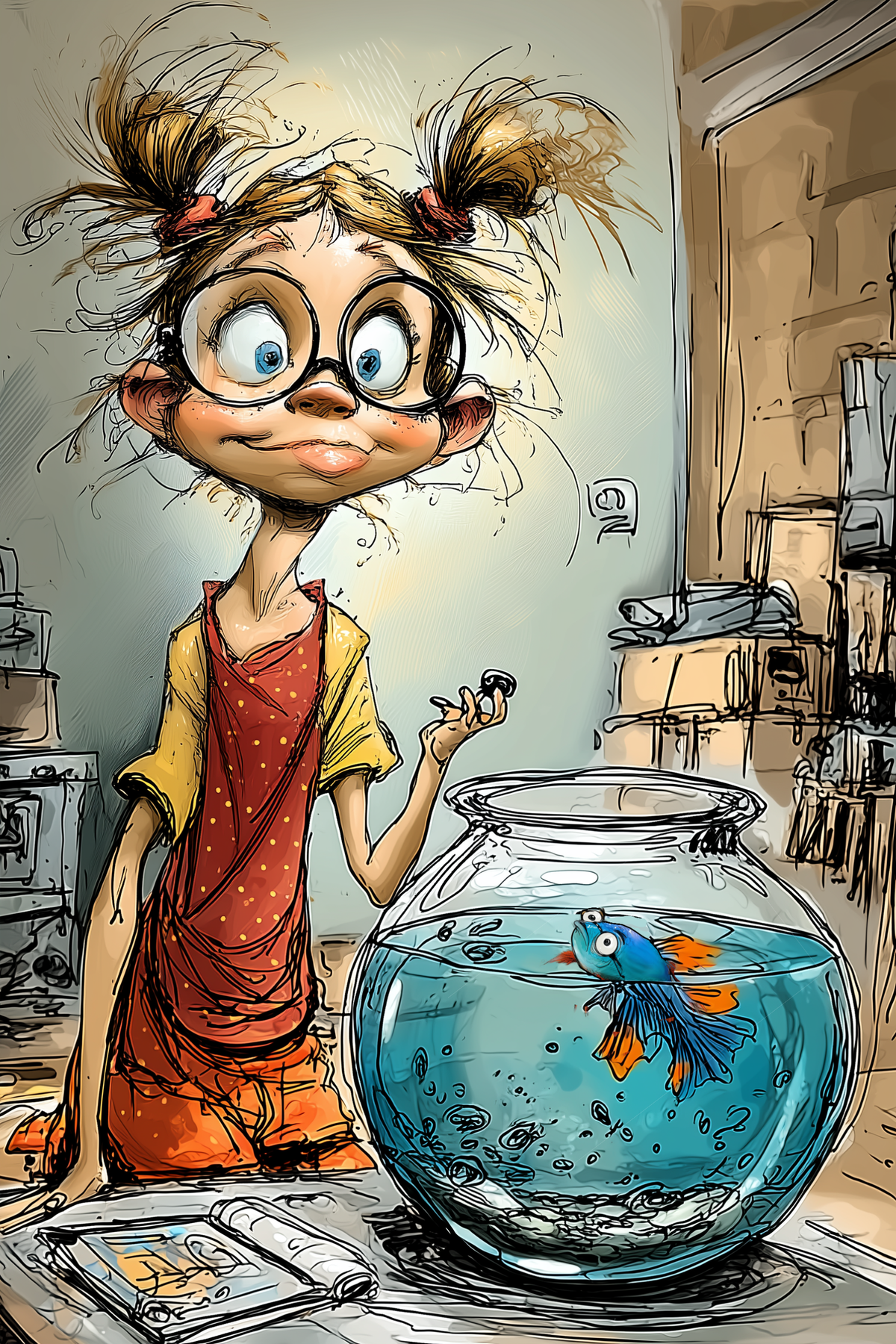 Mr. Blueberry and the Fish from Down the Street